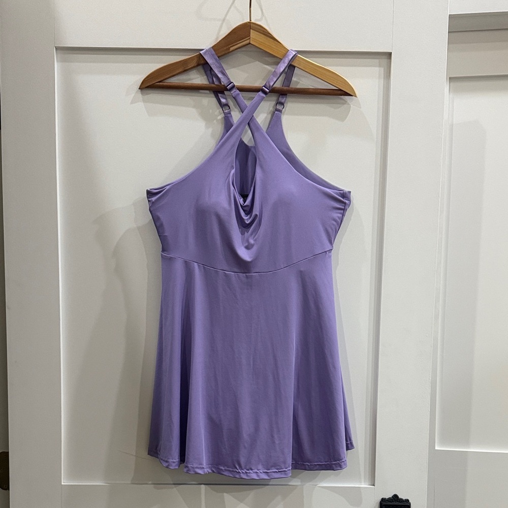 Women's Purple Dress with Shorts